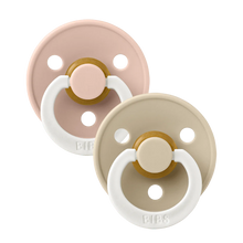 BIBS Colour GLOW 2 Pack - Blush/Vanilla