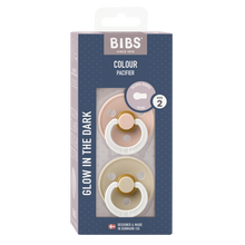 BIBS Colour GLOW 2 Pack - Blush/Vanilla