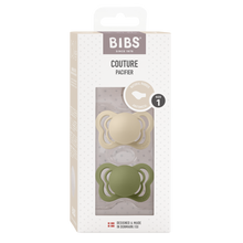 BIBS Couture 2-pack Vanilla / Olive