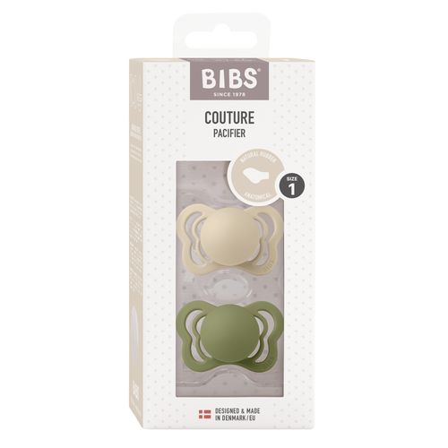 BIBS Couture 2-pack Vanilla / Olive
