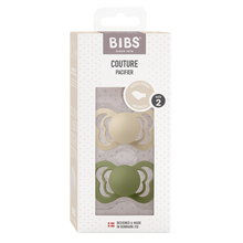 BIBS Couture 2-pack Vanilla / Olive