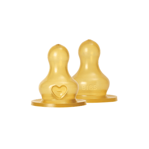 BIBS Bottle Nipple 2-pack Latex - Medium Flow