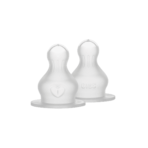BIBS Bottle Nipple 2-pack Silicone - Slow Flow
