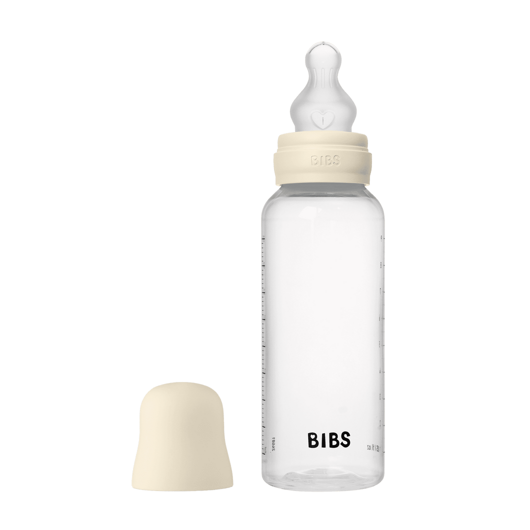 Baby Bottle Complete Set 270ml Silicone - Ivory
