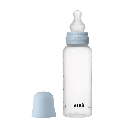 Baby Bottle Complete Set 270ml Silicone - Baby Blue