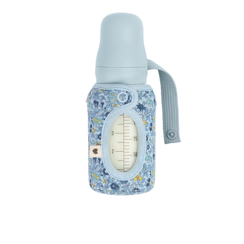 BIBS X Liberty Bottle Sleeve Small - Chamomile Lawn Baby Blue