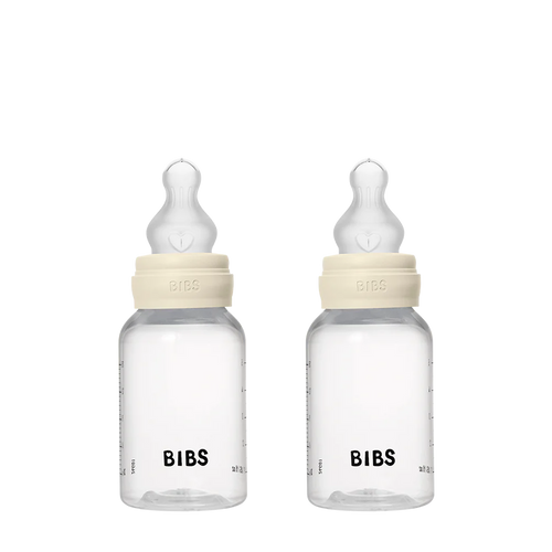 Baby Bottle Complete Set 150ml 2 Pack Silicone - Ivory