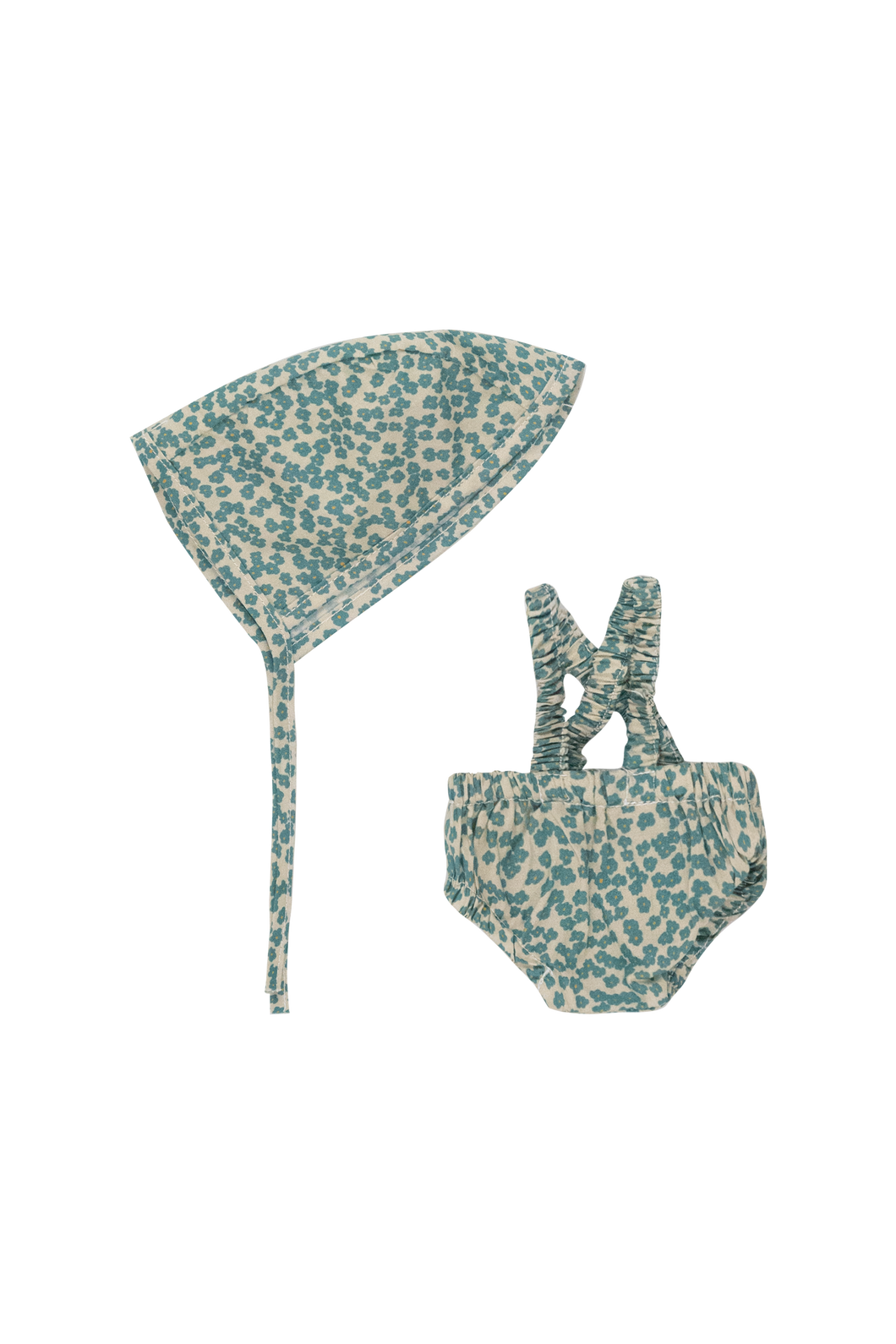 GOMMU Green Flowers - Shorts & Hat