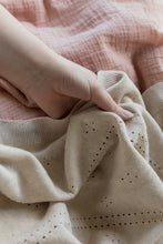 Knitted Blanket Pointelle - Ivory
